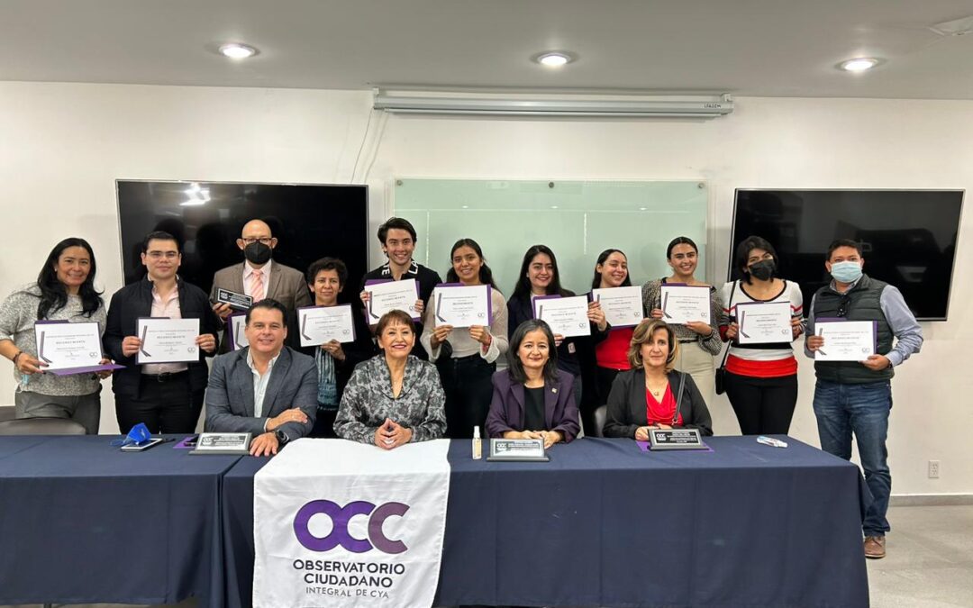 6/Octubre/2022 Se hizo la entrega de reconocimientos por las verificaciones ciudadanas 2020 y 2021 en la Universidad de Celaya.