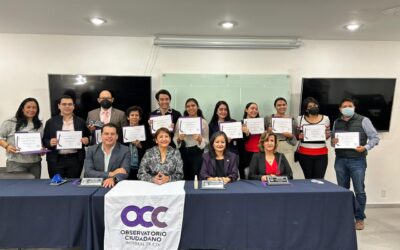 6/Octubre/2022 Se hizo la entrega de reconocimientos por las verificaciones ciudadanas 2020 y 2021 en la Universidad de Celaya.